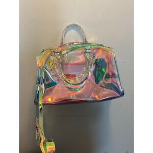 Like Dreams Holographic PVC Tote Satchel Bag with Wallet